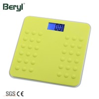 High Precision LCD 180 kg Digital Silicone Bathroom Weighing Scale With Blue Blacklight