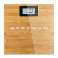 Hot Selling 15mm Thickness Carbonized Digital Bamboo Weighing Bathroom Scale